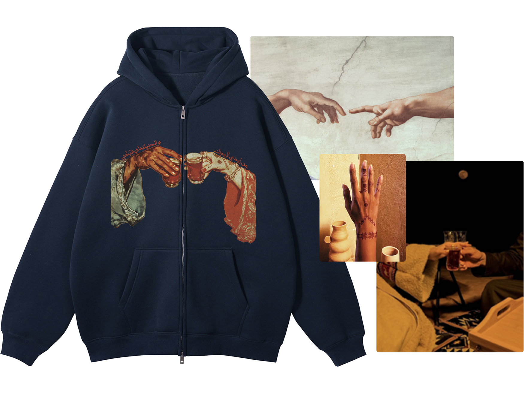Tea Zip Hoodie