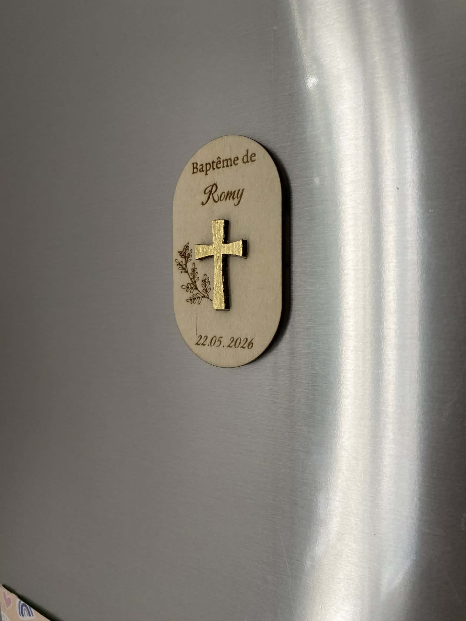magnet - décoration - frigo - souvenir - cadeau invité - bapteme
