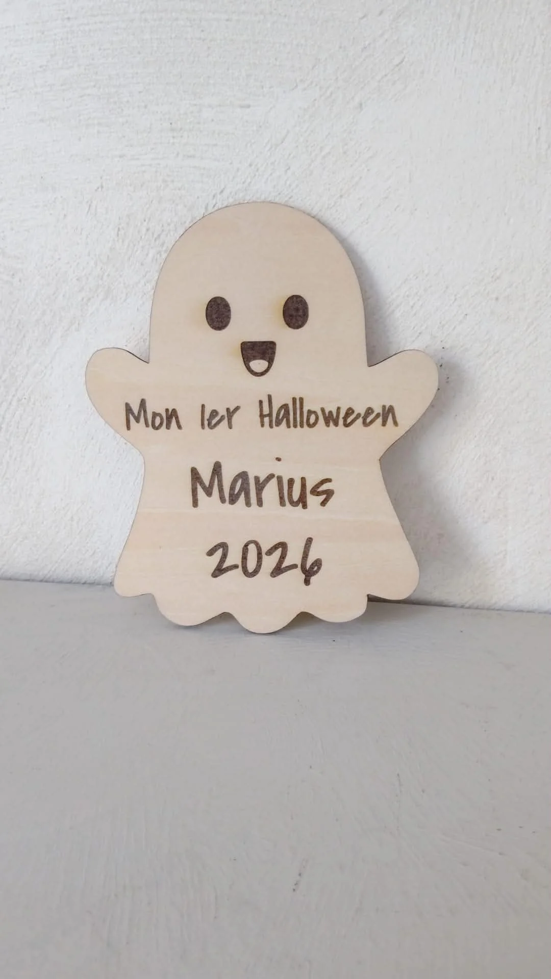 Mon premier Halloween - plaque pour photo personnalisable