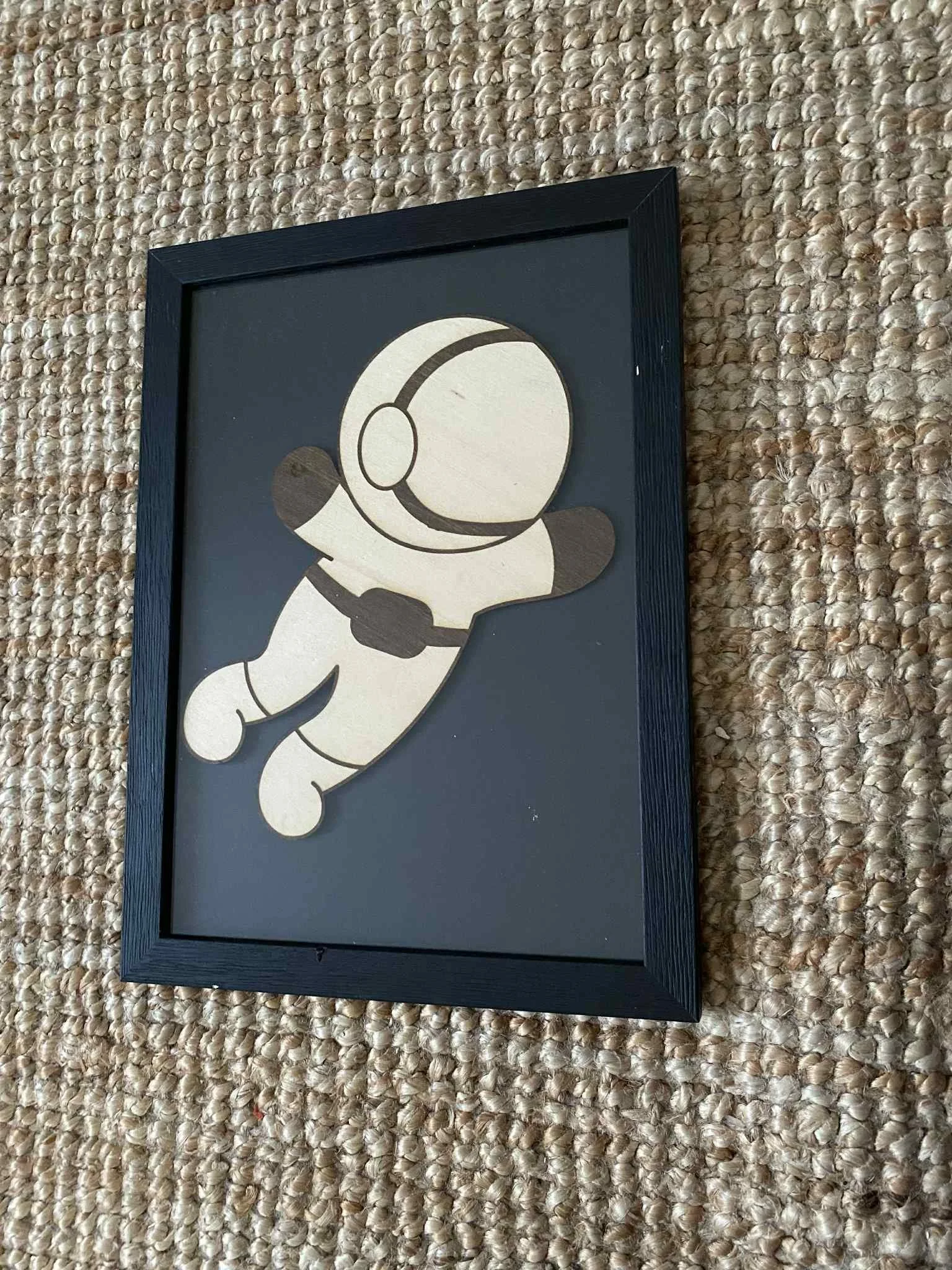 Cadre Comet le petit astronaute – Format A4 - Bois