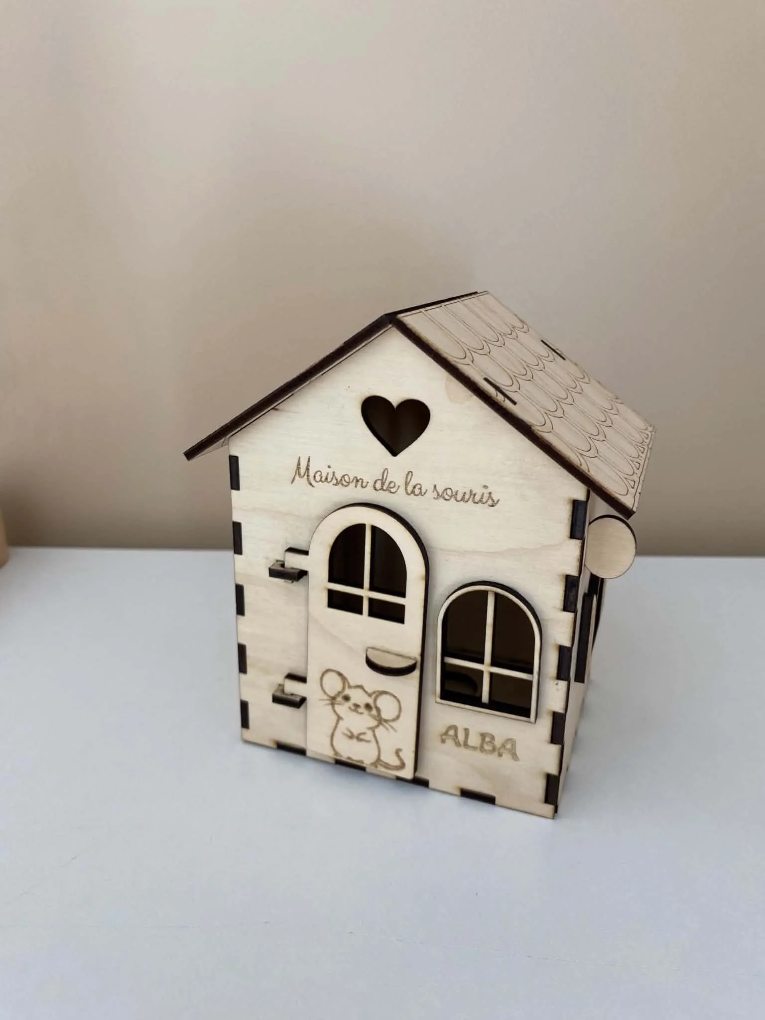 maison petite souris - boite à dents - petite souris - décoration - chambre - enfant