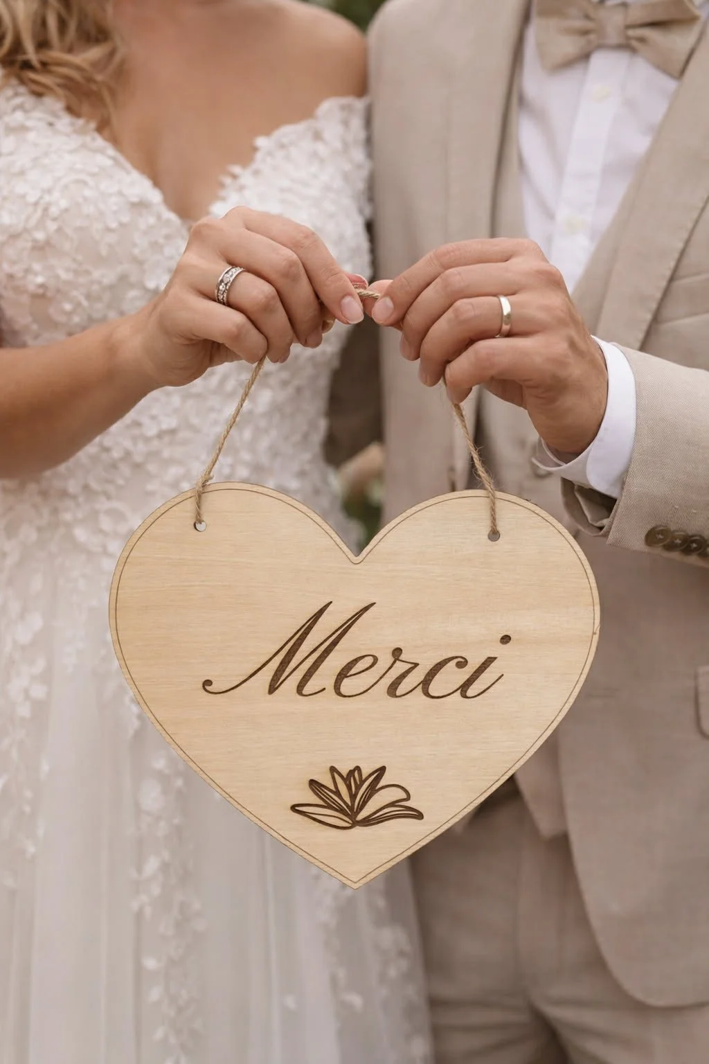 Pancarte Merci / A bientôt