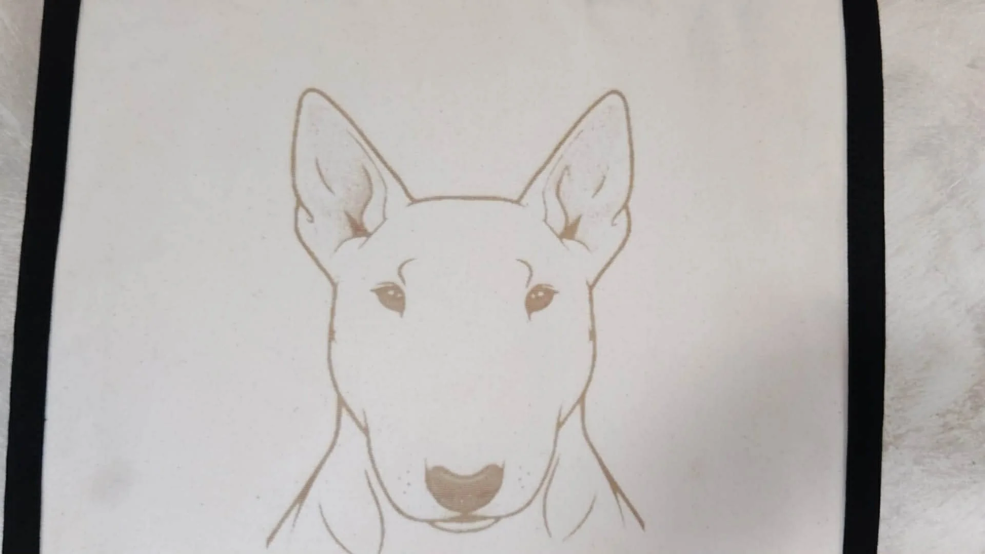 sac tissu-personnalisation - prénom chien - race chien-décoration-cadeau-gravé-animal de compagnie-shopping-chien-bag-bullterrier