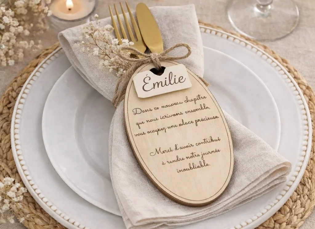 cadeau - invités - original- marque place- mariage - remerciement