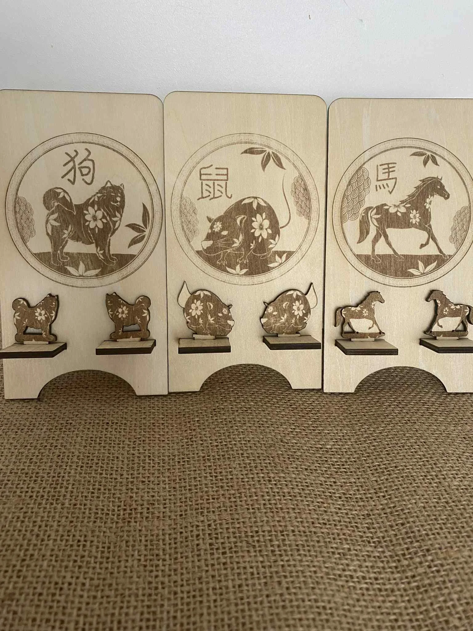 support-téléphone-signe-astro-chinois-chat-rat-cheval