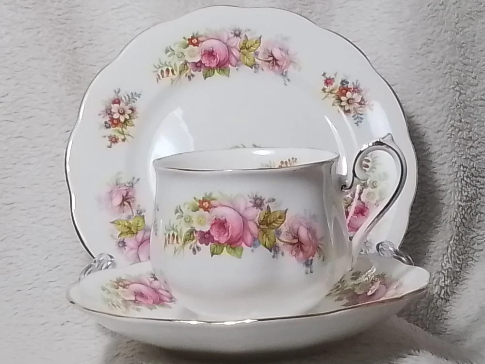 Mabels Tea Table - Vintage China available for hire in Aberdeen and Aberdeenshire