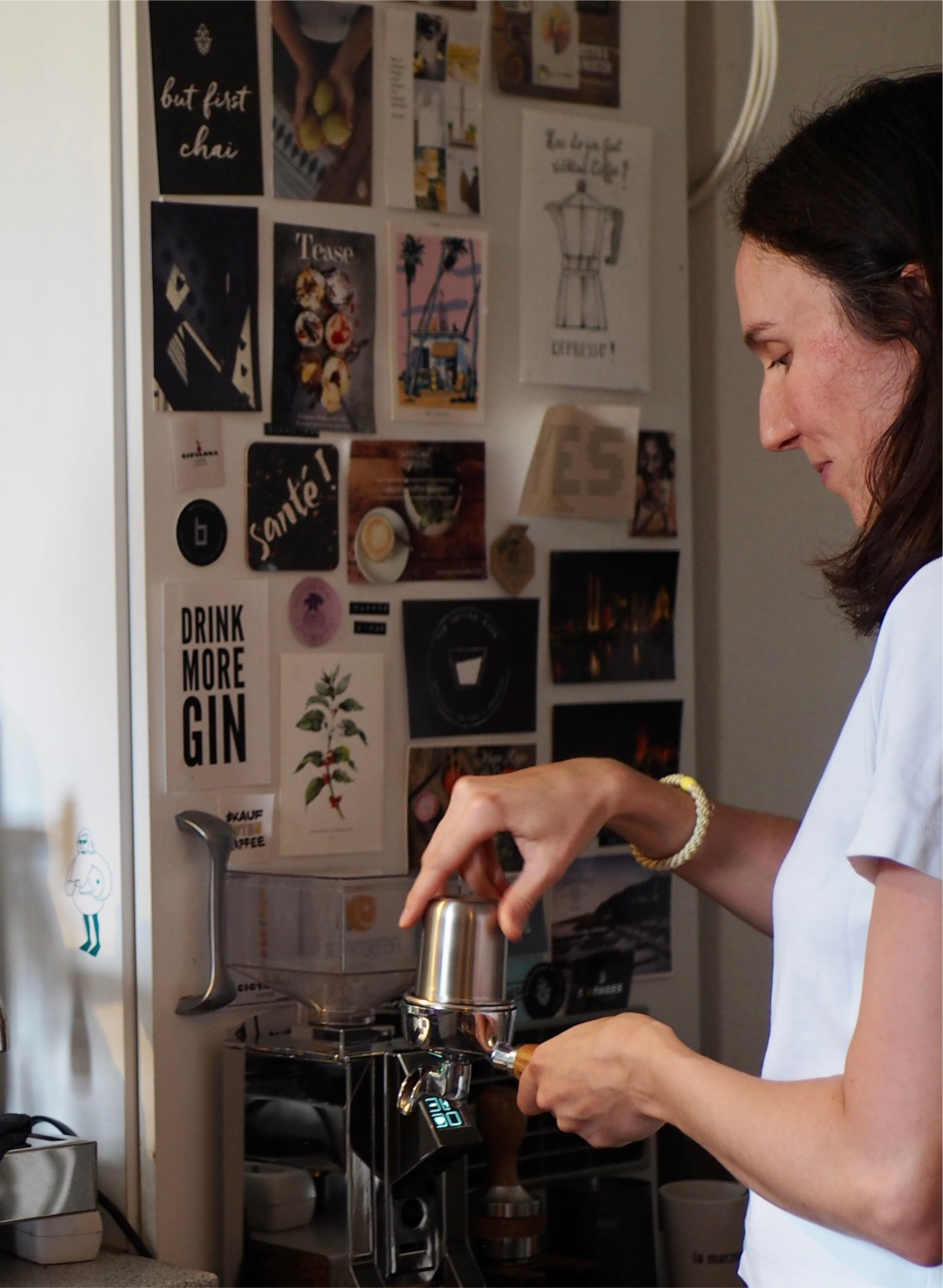 Leitung Kaffeeschule Sophie beim Home Barista Workshop