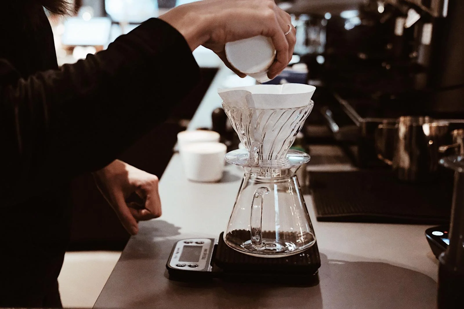 Bild Zubereitung V60 Handfilter für den Workshop Filterkaffee