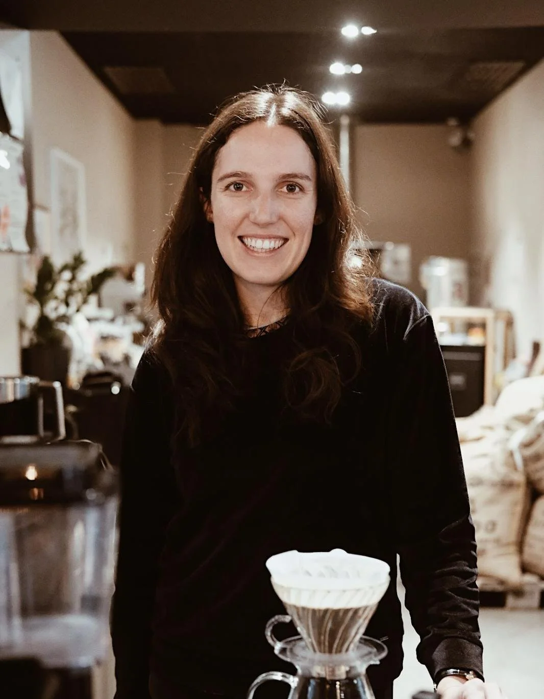 Leitung Kaffeeschule Sophie beim Workshop Barista Basic