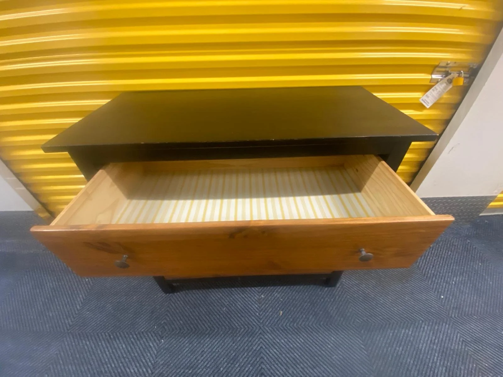 Solid Wood and Black Painted 3 Drawer Dresser (3).jpeg