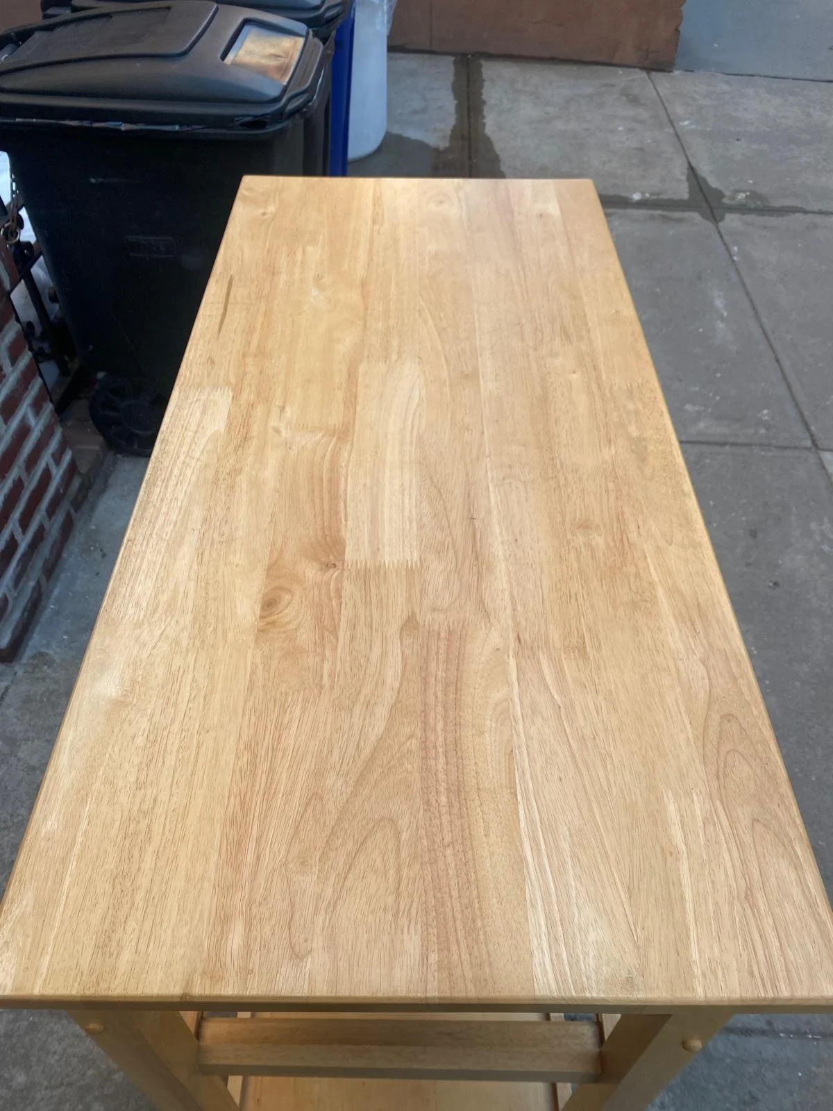 Solid Oak Wood 2 Drawer - 2 Shelf Kitchen Cart (4).jpeg