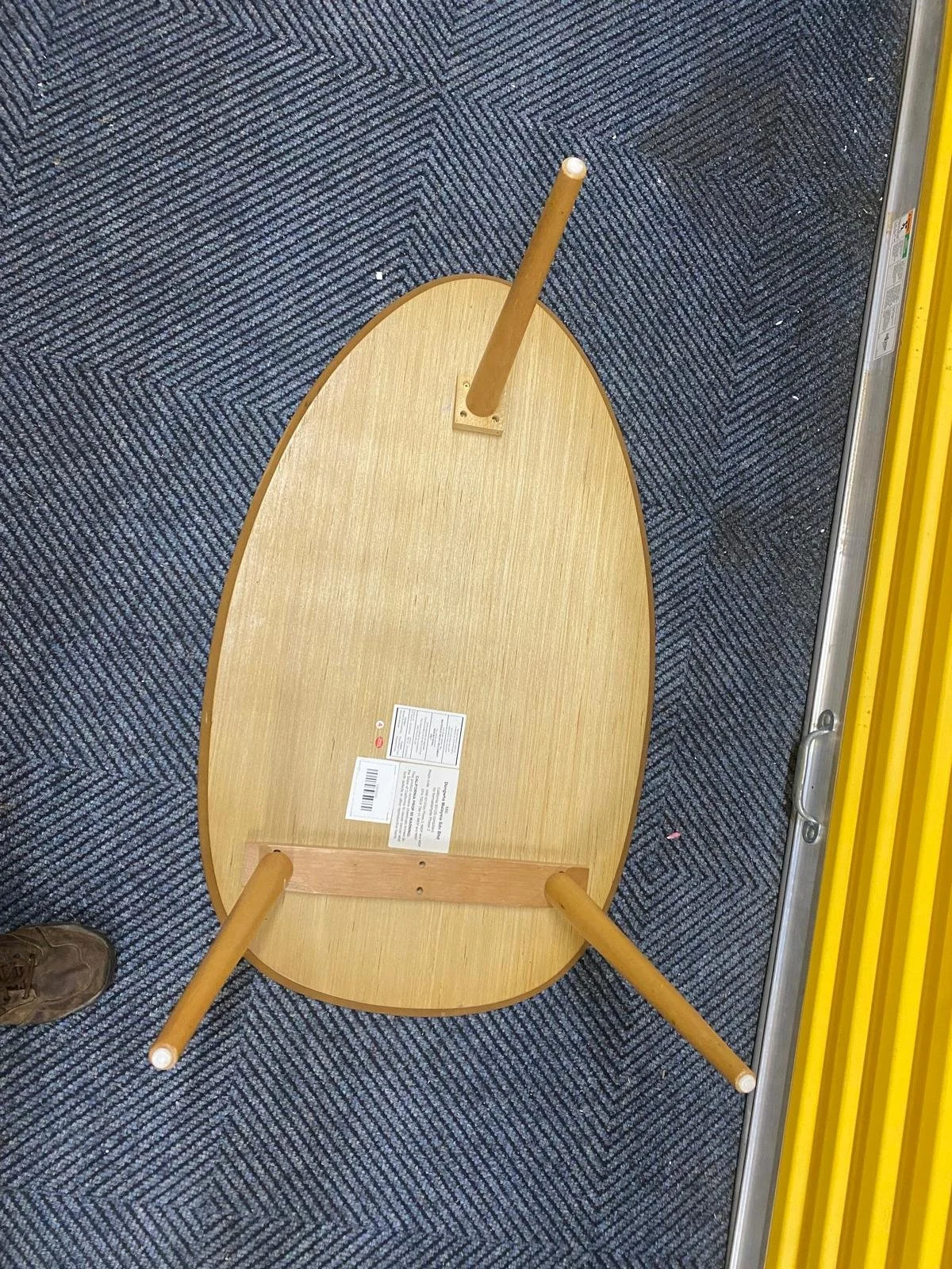 Solid Oak Wood 3 Leg Coffee Table (5).jpeg