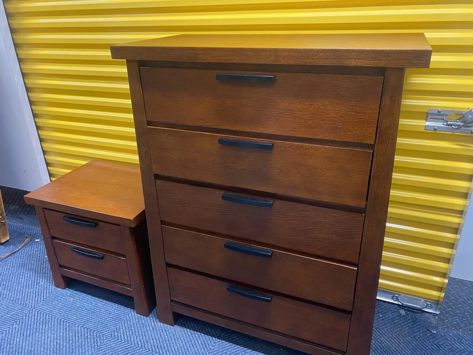 Small 2 Drawer Solid Oak Side Table (6).jpeg