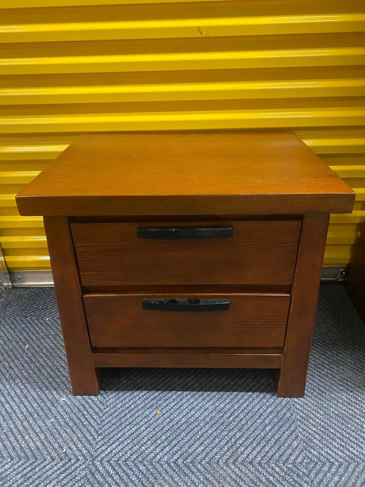 Small 2 Drawer Solid Oak Side Table.jpeg
