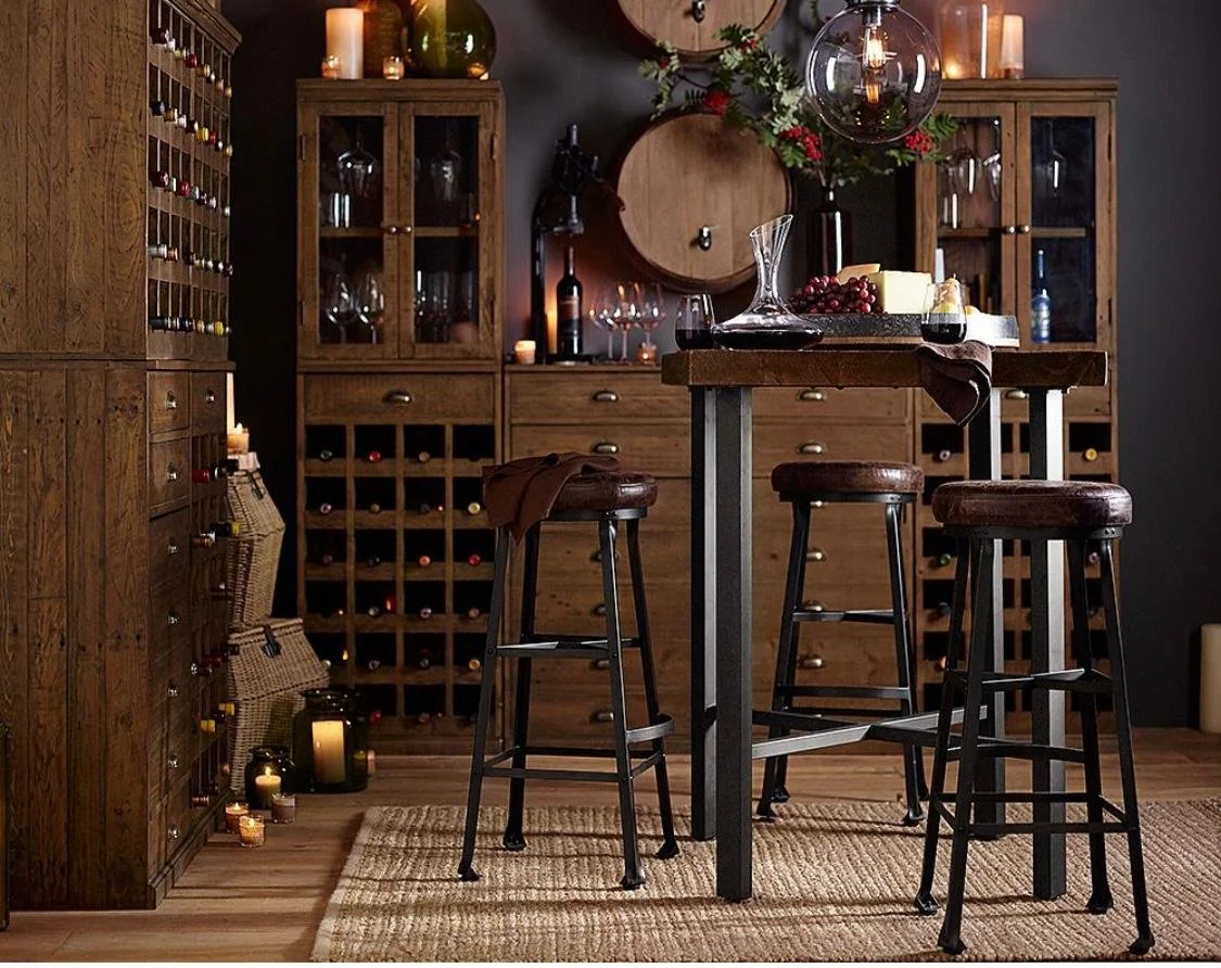 Pottery Barn Griffin Square Reclaimed Wood Bar Height Table (7).jpeg