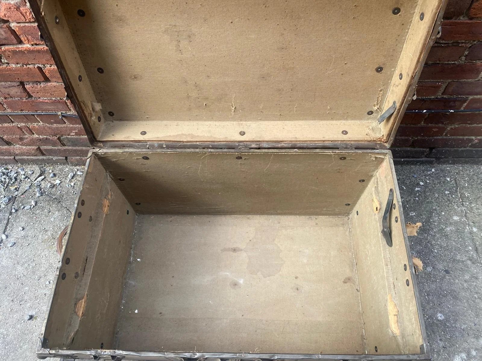 Antique Large Solid Wood and Brass Trunk (6).jpg