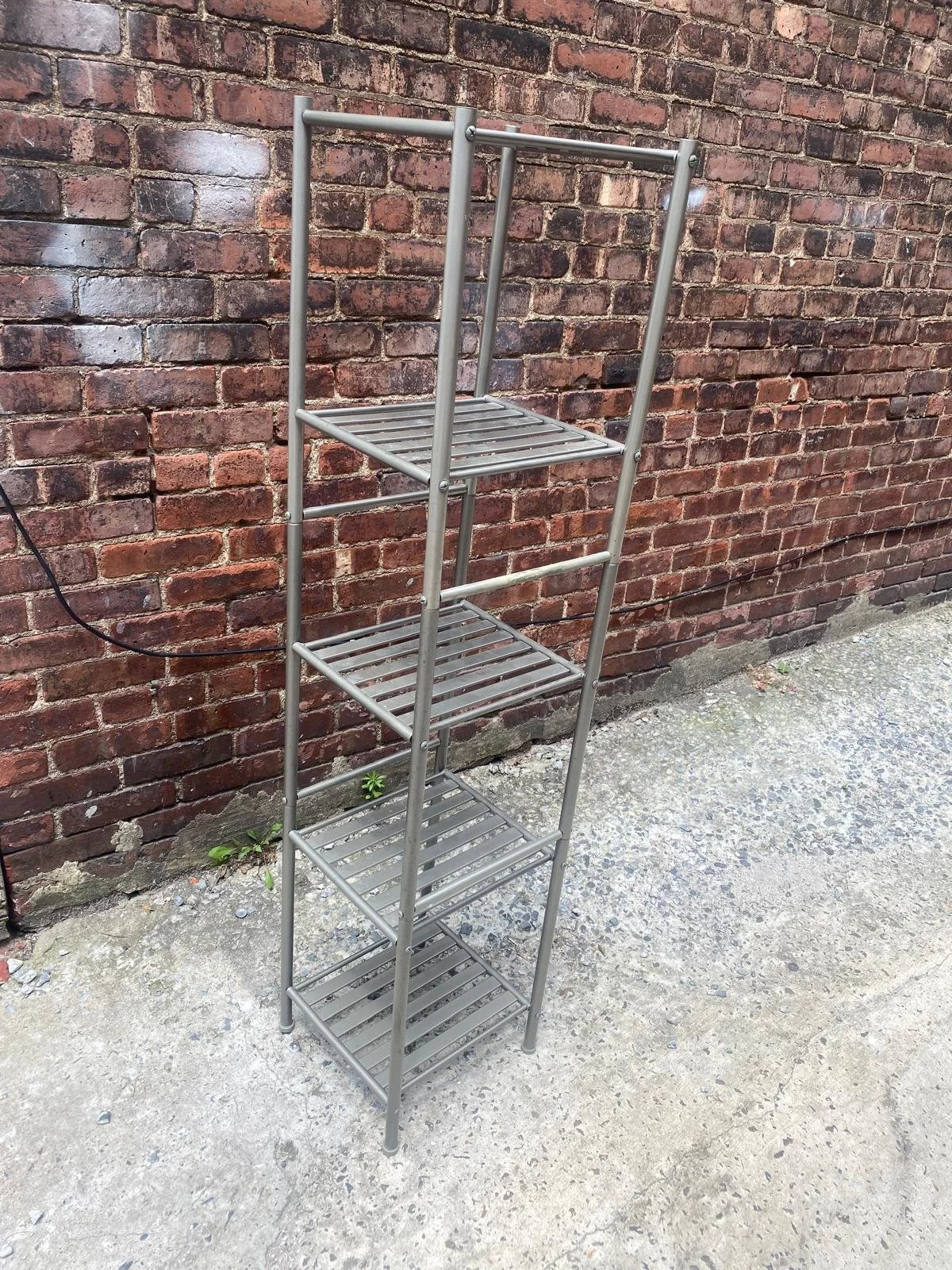 Thin 5 Level Metal Shelf