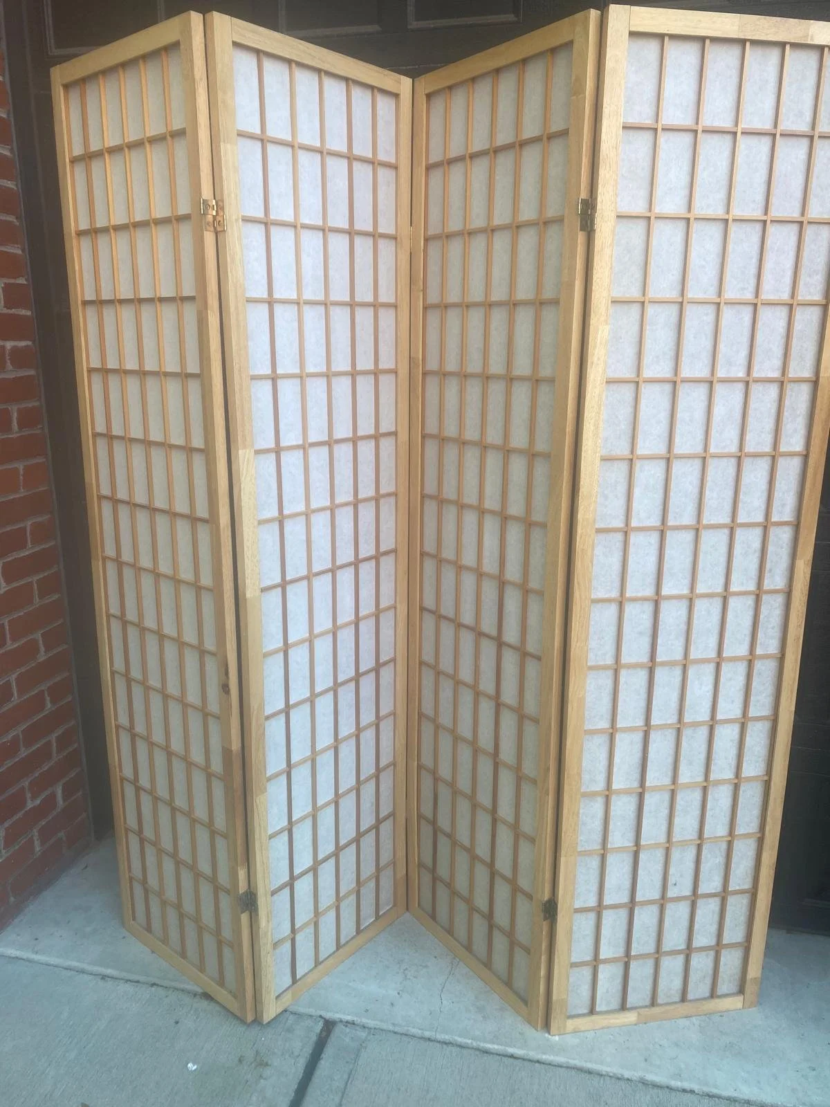 Solid Birch Wood (Shoji Screen) Room Divider