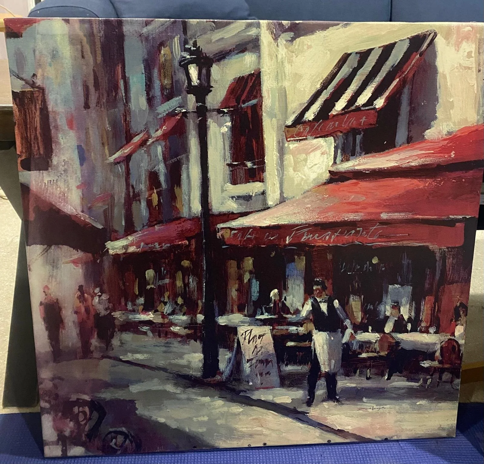 "Cafe Marseille" Print on Canvas By Brent Heighton