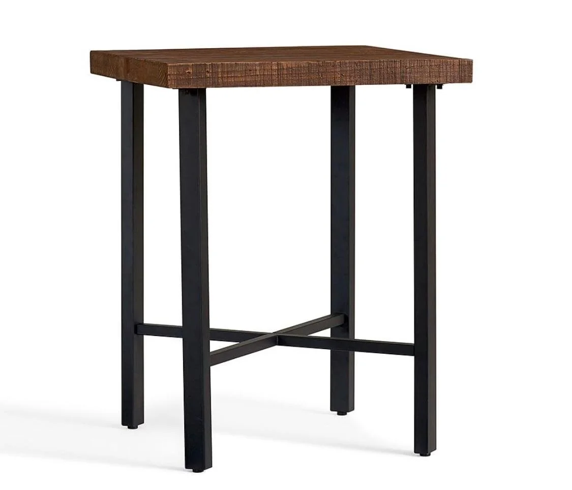 Pottery Barn Griffin Square Reclaimed Wood Bar Height Table (5).jpeg