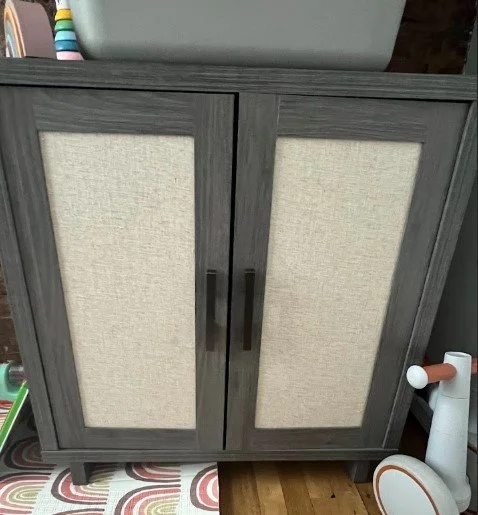 Grey Solid Wood Cabinet with Shelves.jpg