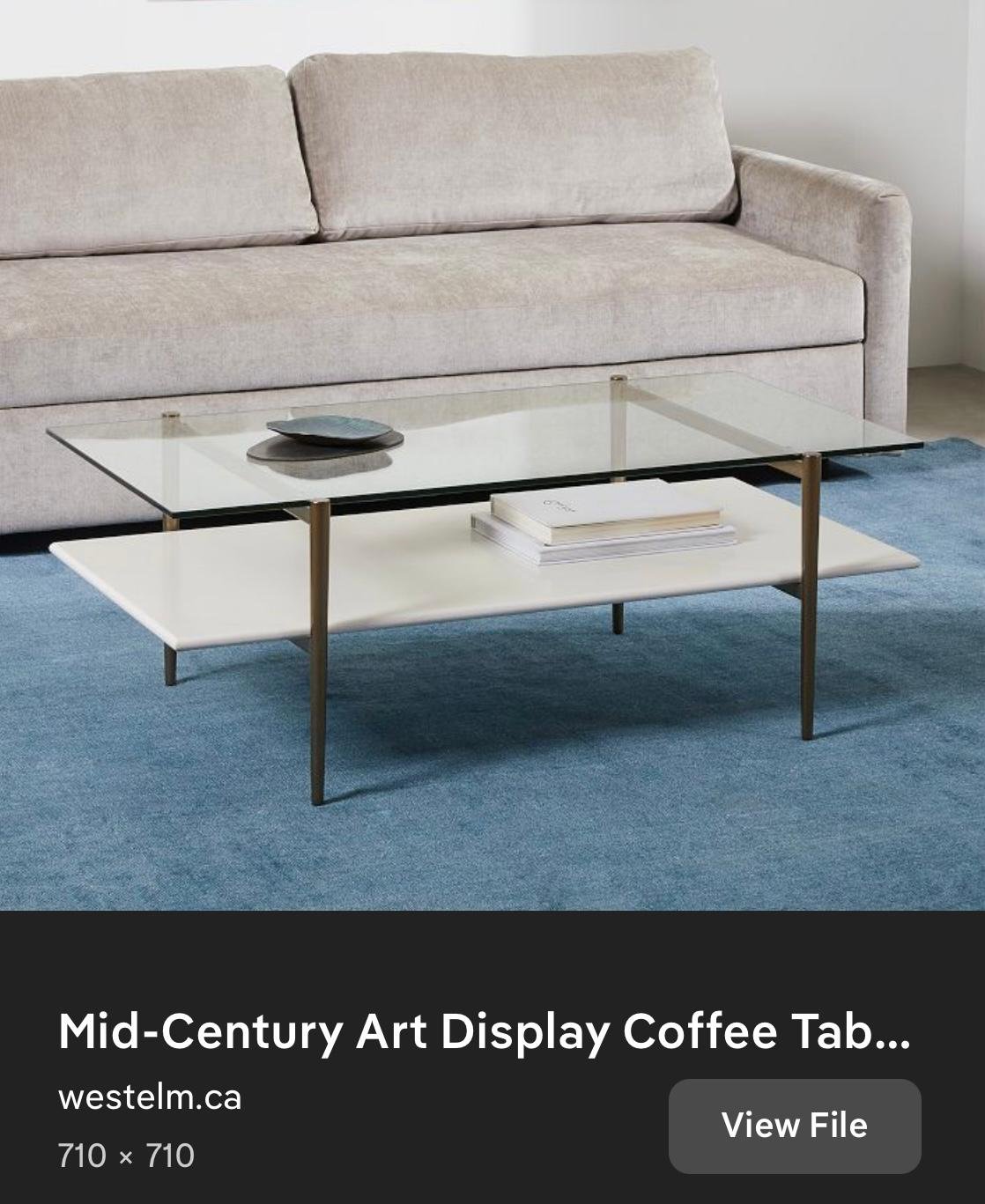 West Elm Mid-Century Art Display Coffee Table (White) (5).jpeg