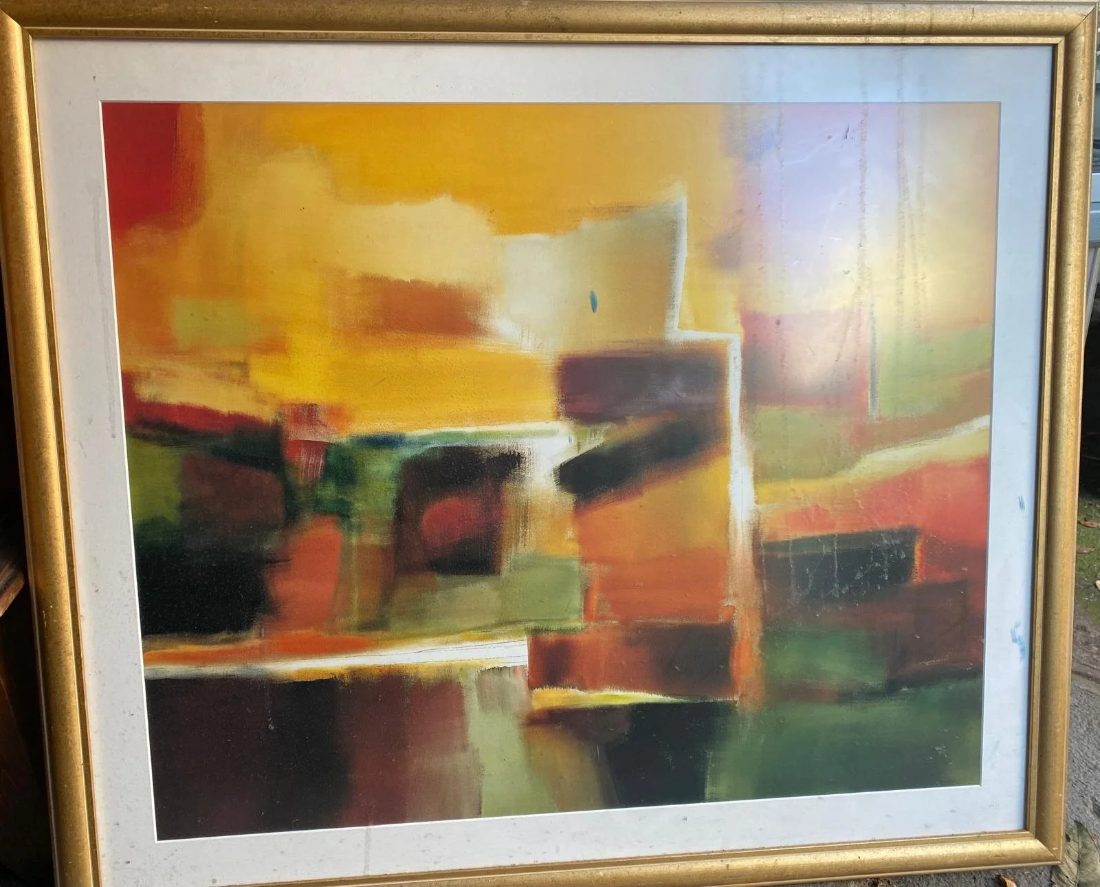 "Repose" Gold Framed Painting By Nancy Orenstone
