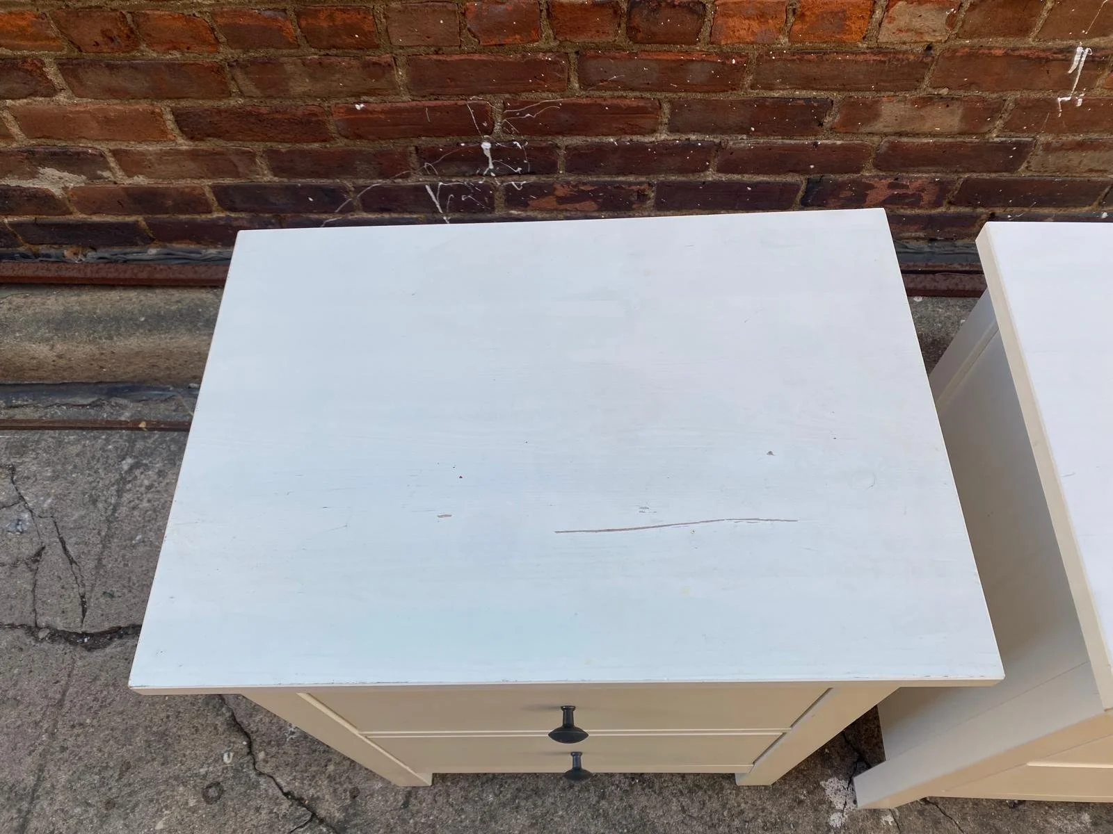 (X2) Solid Wood White Painted Side Tables (6).jpeg