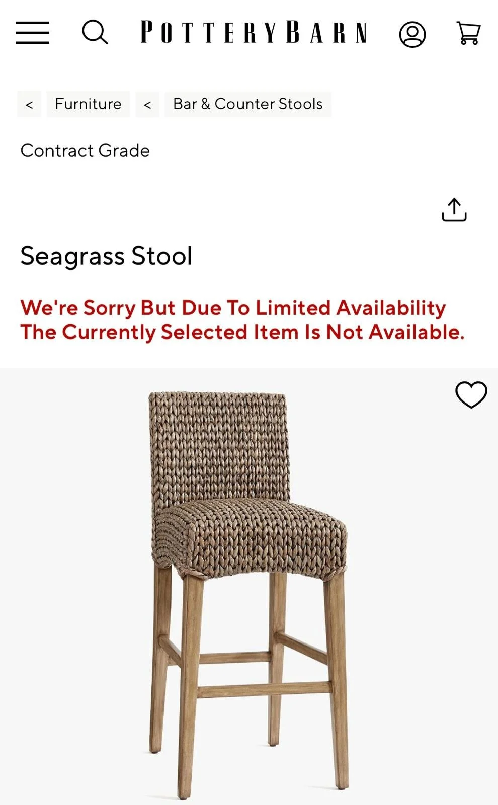 Pottery Barn Seagrass Bar Height Stools (x2) (5).jpeg