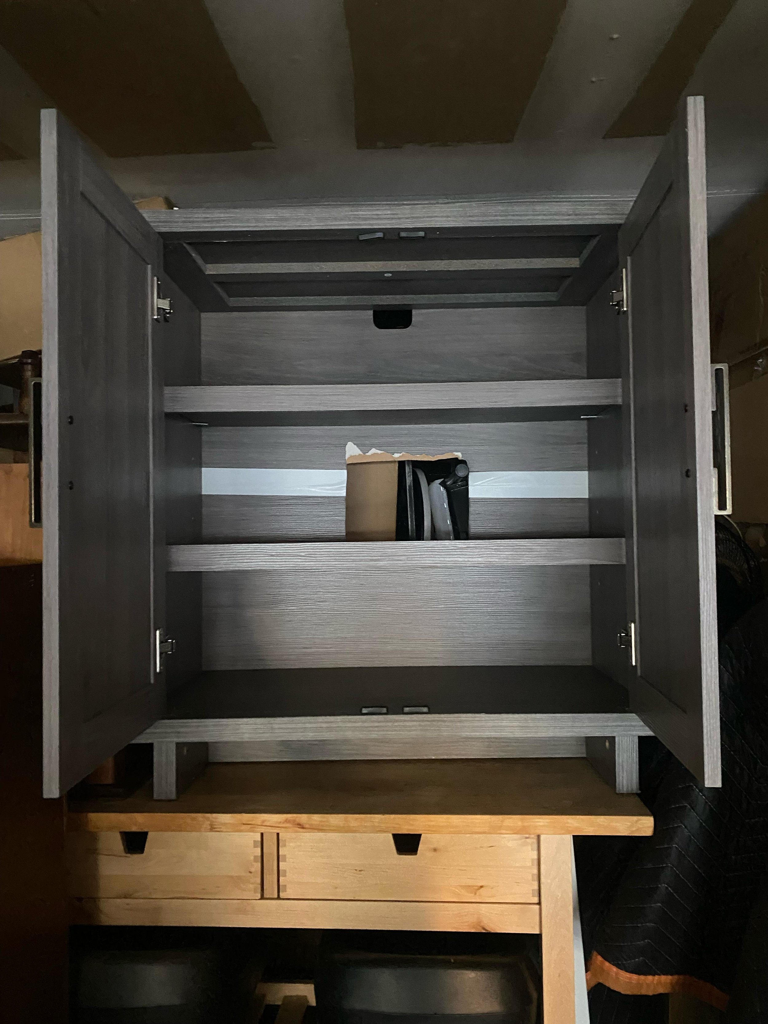 Grey Solid Wood Cabinet with Shelves (4).jpg