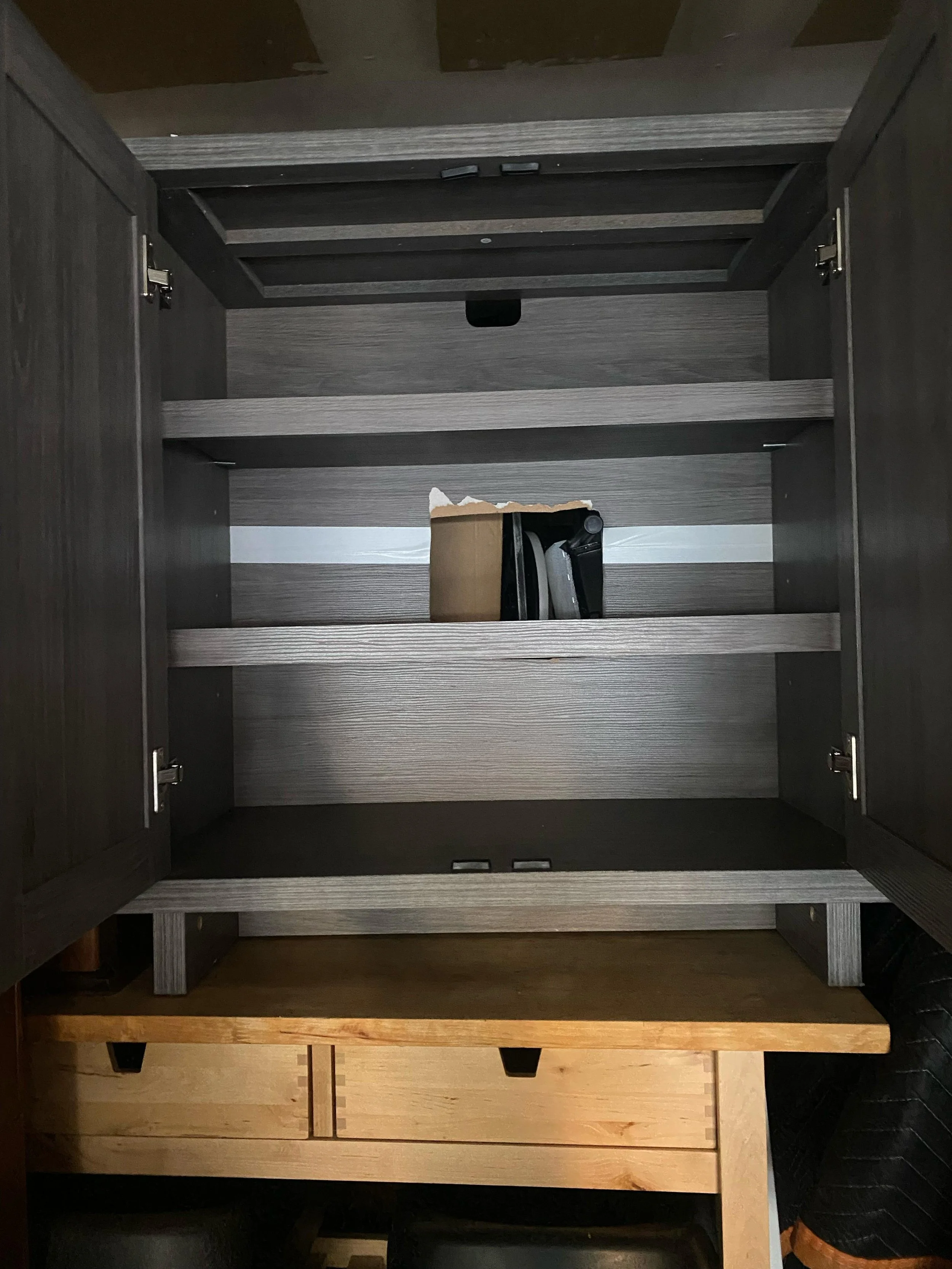 Grey Solid Wood Cabinet with Shelves (3).jpg