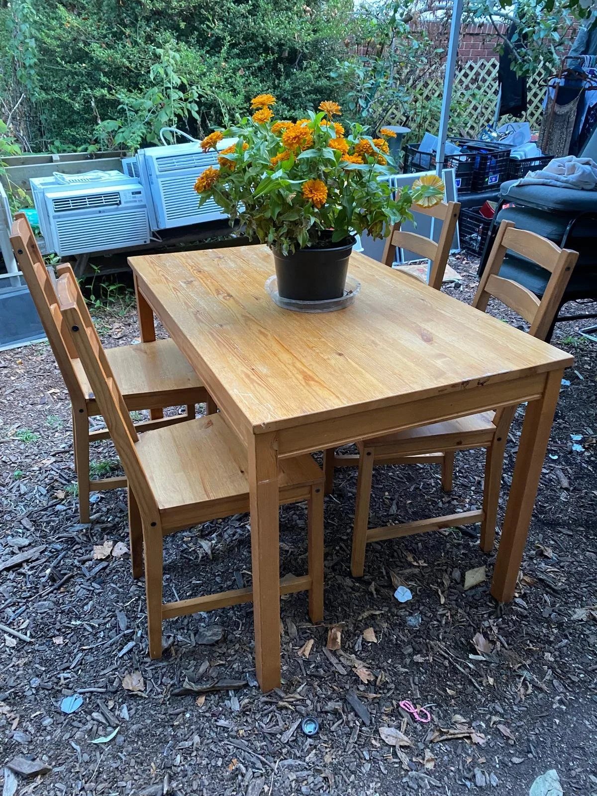 Solid Wood Table and Chairs