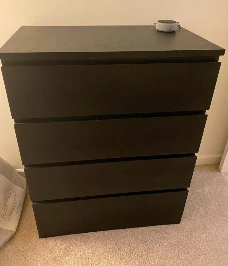 Dark brown-Black 4 Drawer Dresser (1).jpeg