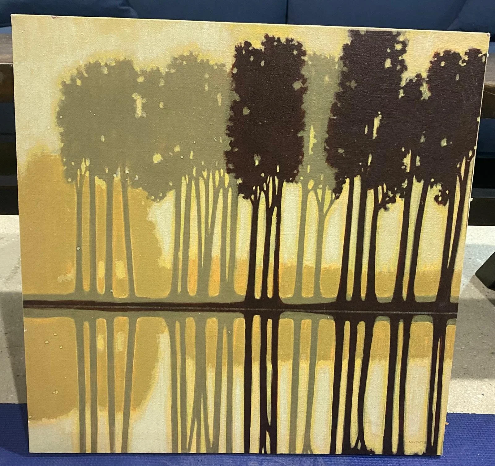 "Arbor Creek " Lake at Dawn Prink on Canvas By MNorman Wyatt