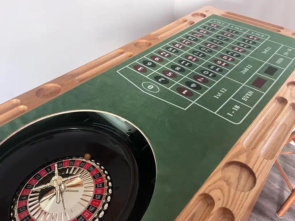 Solid Oak Wood Bar w Casino Table (4).jpeg