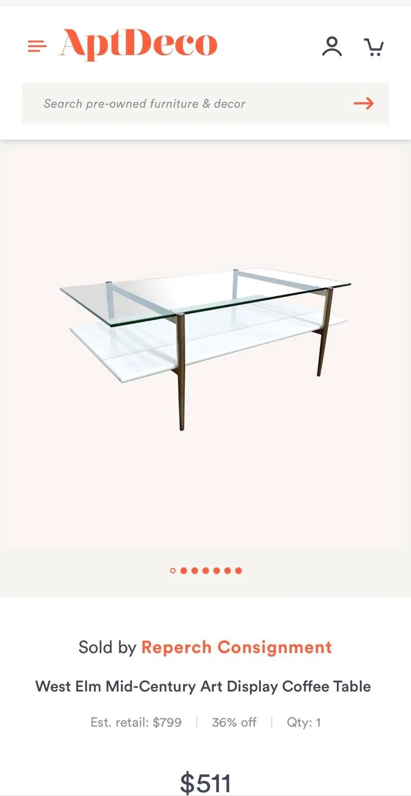 West Elm Mid-Century Art Display Coffee Table (White) (4).jpeg