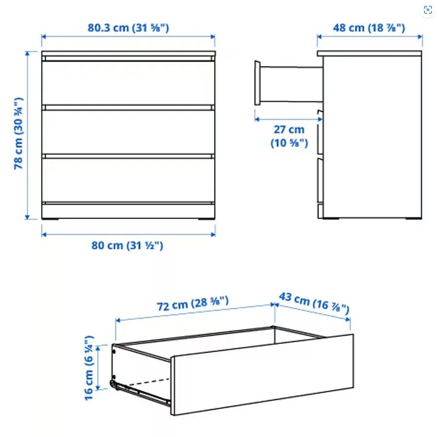 White Solid Sturdy 3-Drawer Dresser (5).jpg