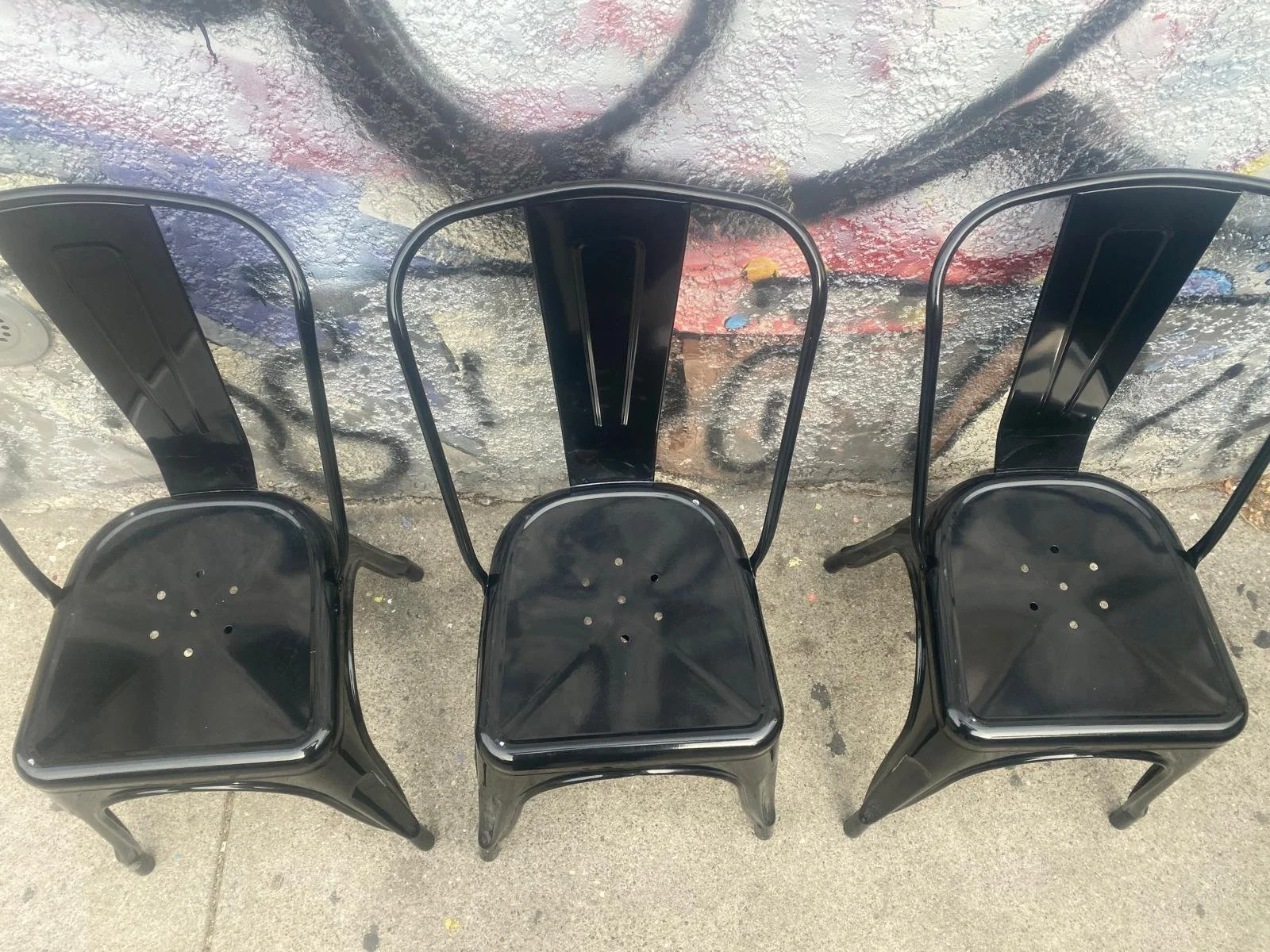 Black Metal Stacking Dining Chairs (3x) (2).jpeg