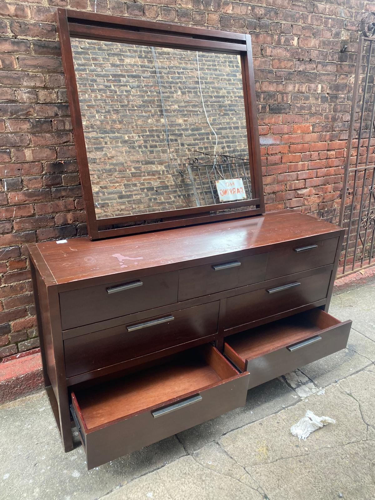 Solid Hard Wood Walnut 7 Drawer Dresser .jpg