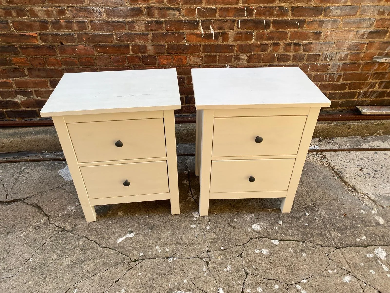 (X2) Solid Wood White Painted Side Tables (1).jpeg