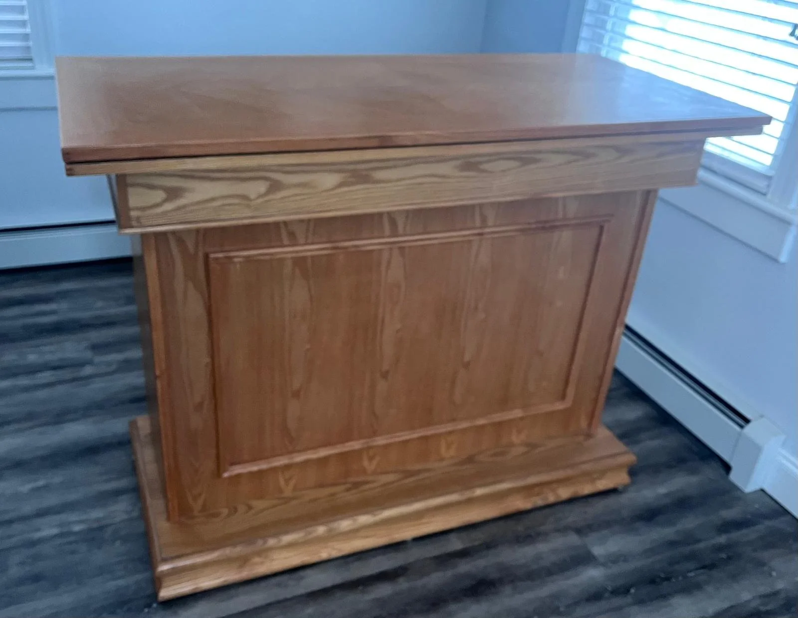 Solid Oak Wood Bar w Casino Table (1).jpeg