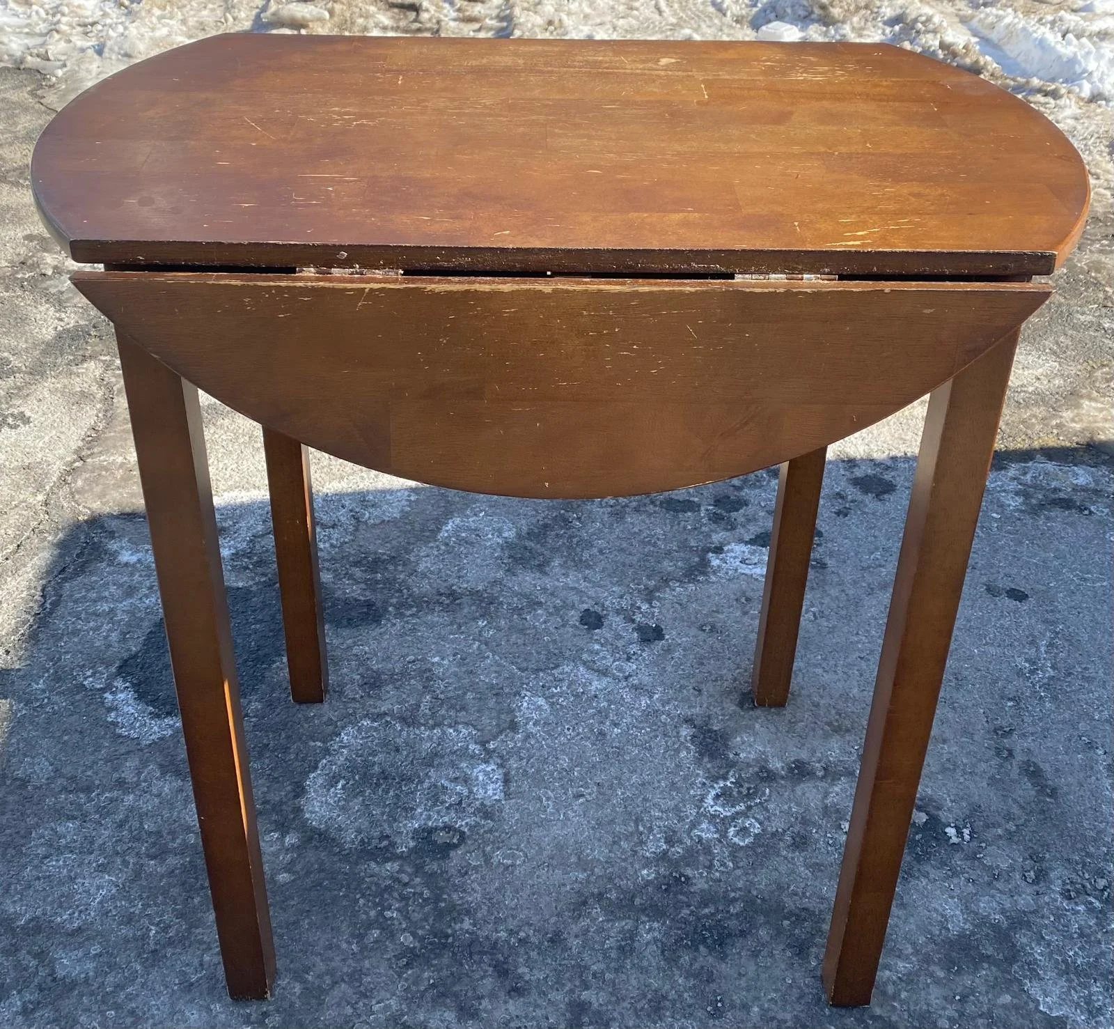 Solid Wood (Slightly Taller) Round Table with Dropping Extensions.jpeg