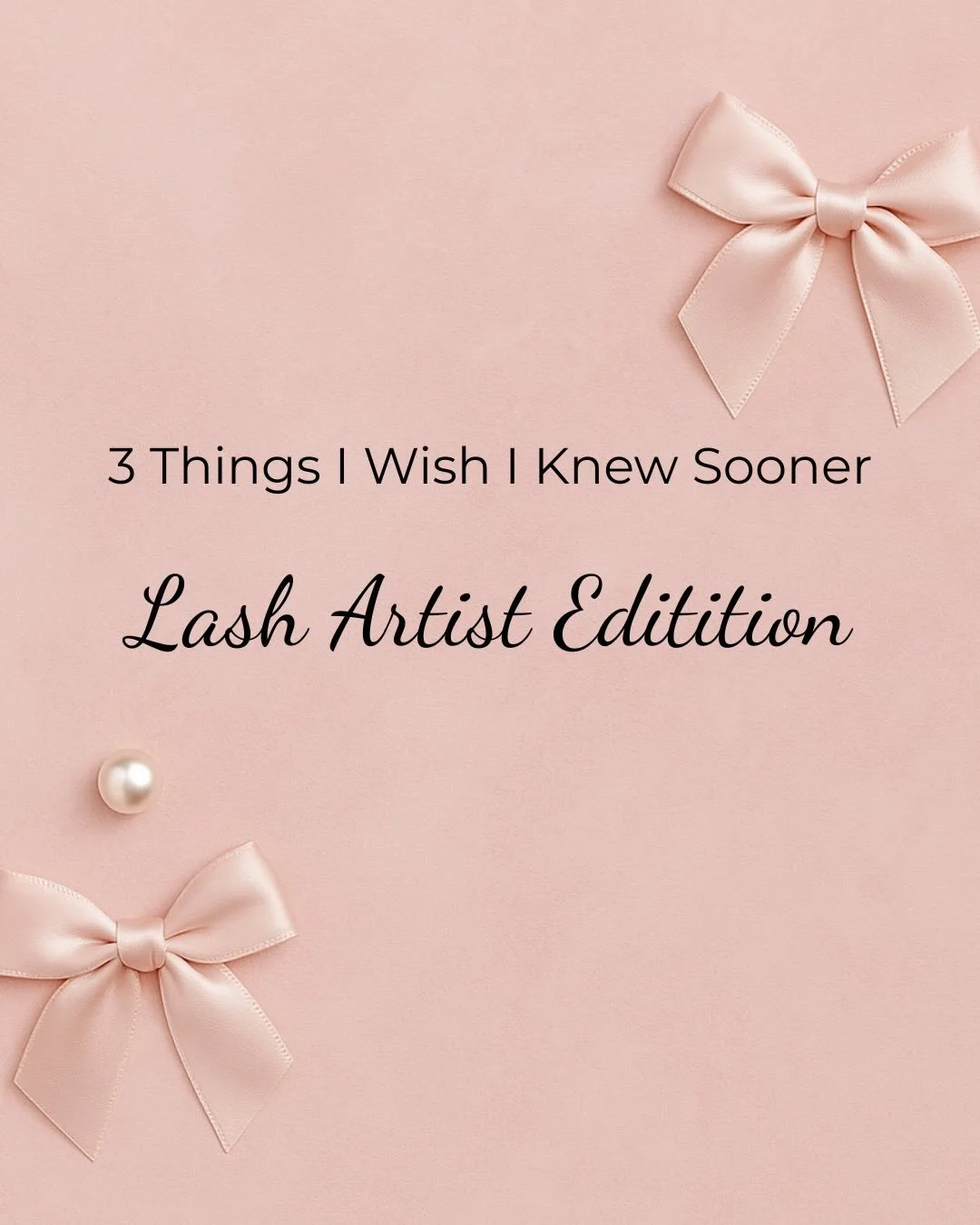 If I could sit down with my younger lash artist self, I&rsquo;d tell her these 3 things:

🤍 Go slow. Control &gt; speed.
🤍 Retention isn&rsquo;t about buying more, it&rsquo;s about applying better.
🤍 You don&rsquo;t have to figure it all out alone