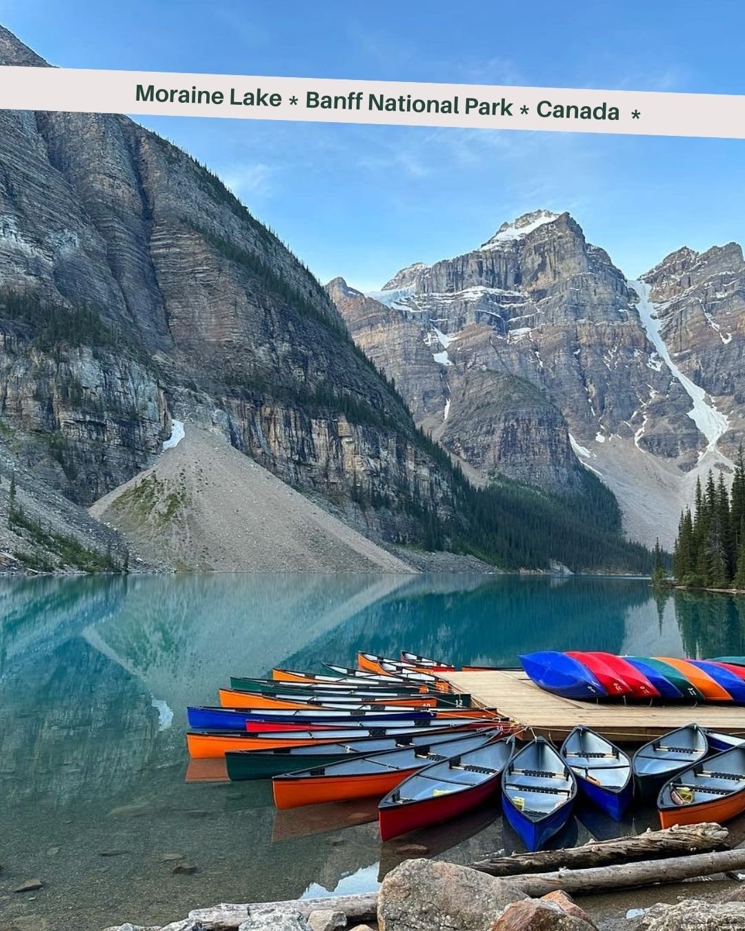 moraine lake banff national park canada