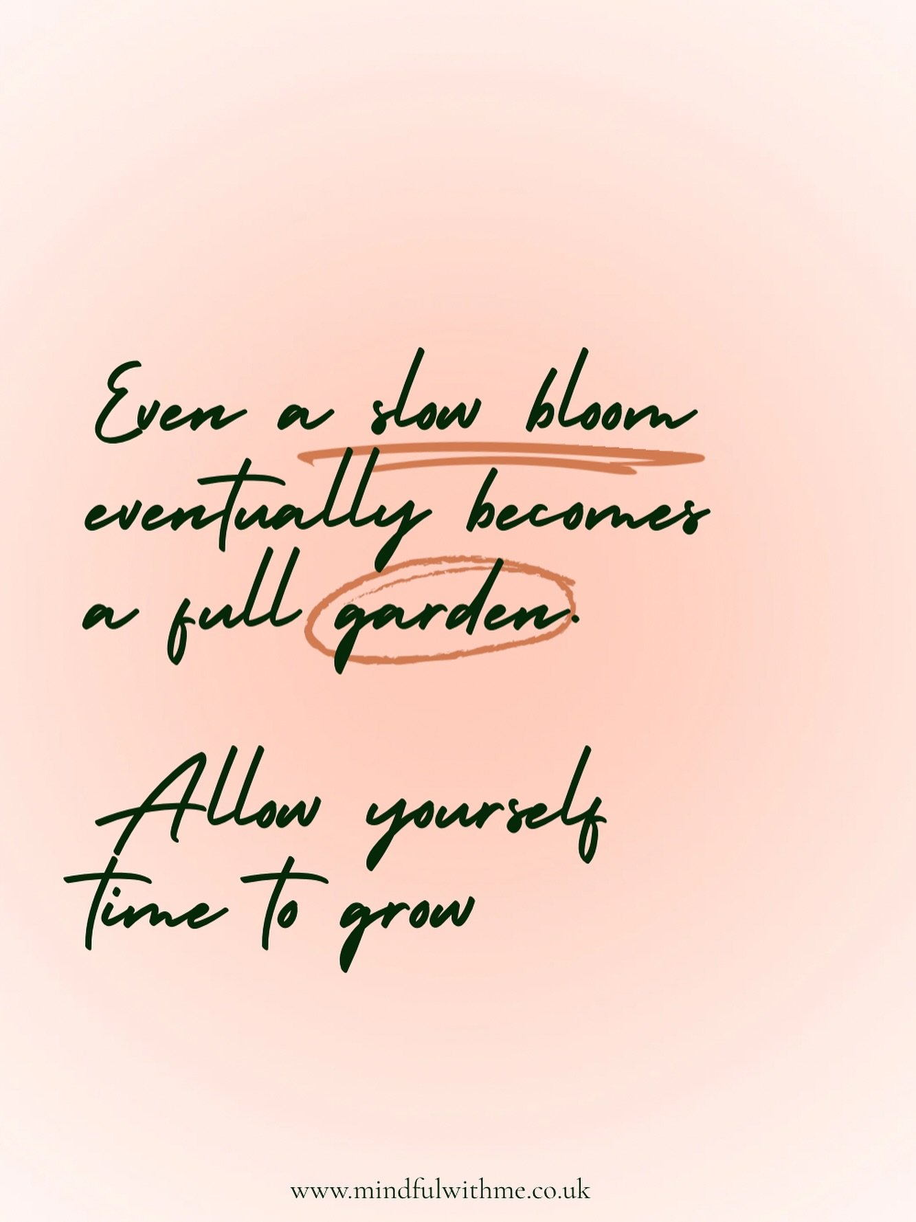 Give yourself time 🌅