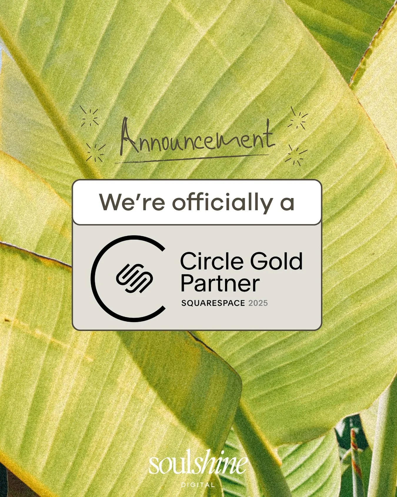 Just got a lovely notif from @squarespace to say we are officially a Gold Partner! 💛

In simple terms, this basically means we&rsquo;ve built loads of gorgeous websites for our clients, and Squarespace is giving Soulshine Digital their stamp of appr