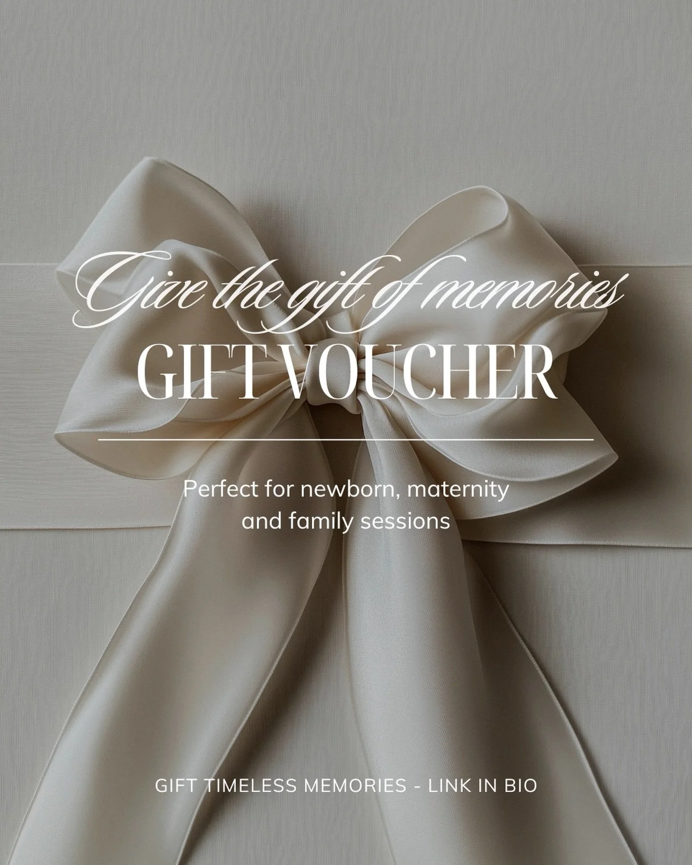 Give the gift of memories this Christmas. ✨

Our Gift Vouchers are perfect for newborn, maternity or family sessions - a beautiful present that will be treasured for years to come. 🤍

To enquire, follow the link in bio.

www.russjacksonphotography.c