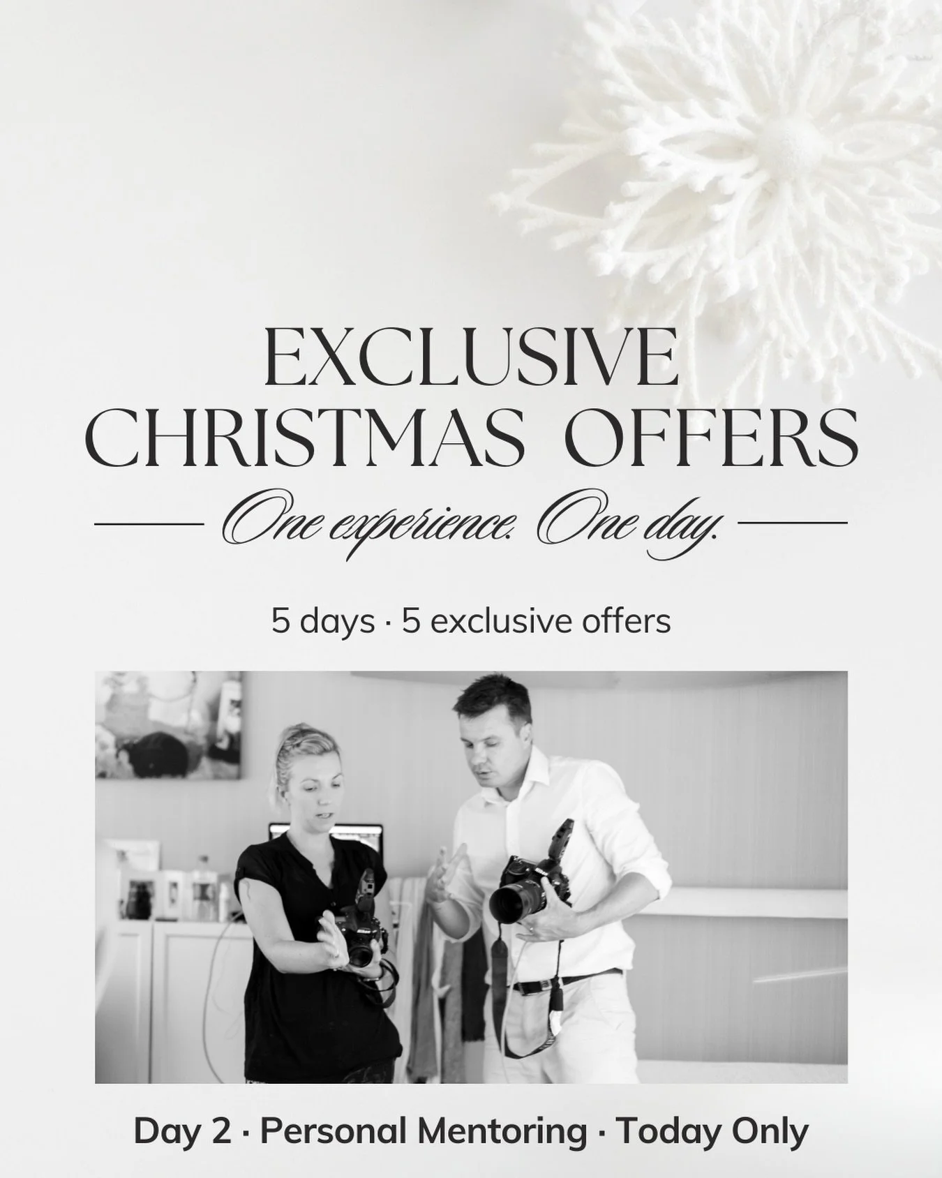 For the five days leading up to Christmas, I&rsquo;m sharing a series of Christmas-exclusive offers on my professional training experiences. One offer per day, available for just 24 hours. ✨

Today&rsquo;s Christmas special is focused on personal 1:1