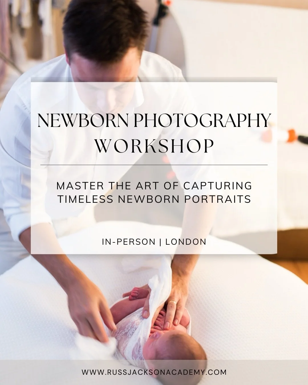 Imagine spending a full day learning how to create flawless, natural newborn portraits - with hands-on guidance every step of the way. ✨

Our in-person Newborn Photography Workshop is designed to give you the confidence, skills, and workflow to trans