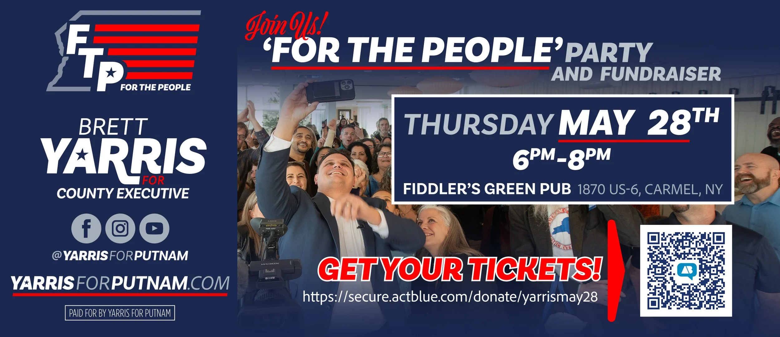 For the People Party and Fundraiser - May 28th